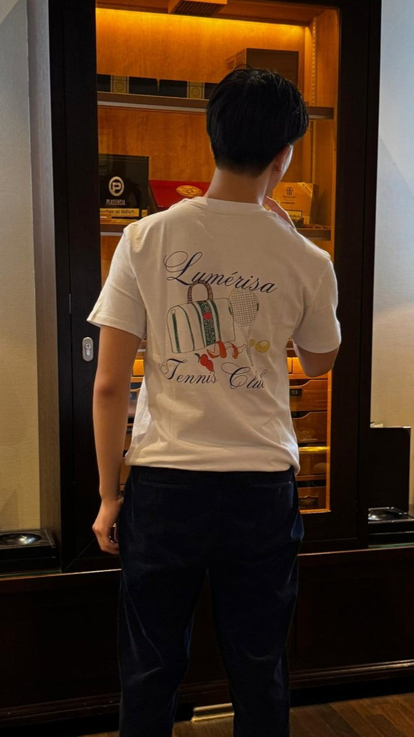 Tennis Club Shirt White - Lumérisa